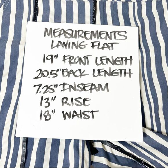 Solid and Striped Men’s Size Large Boardshort Blue Cream Stripes Swim Shorts - Picture 12 of 13